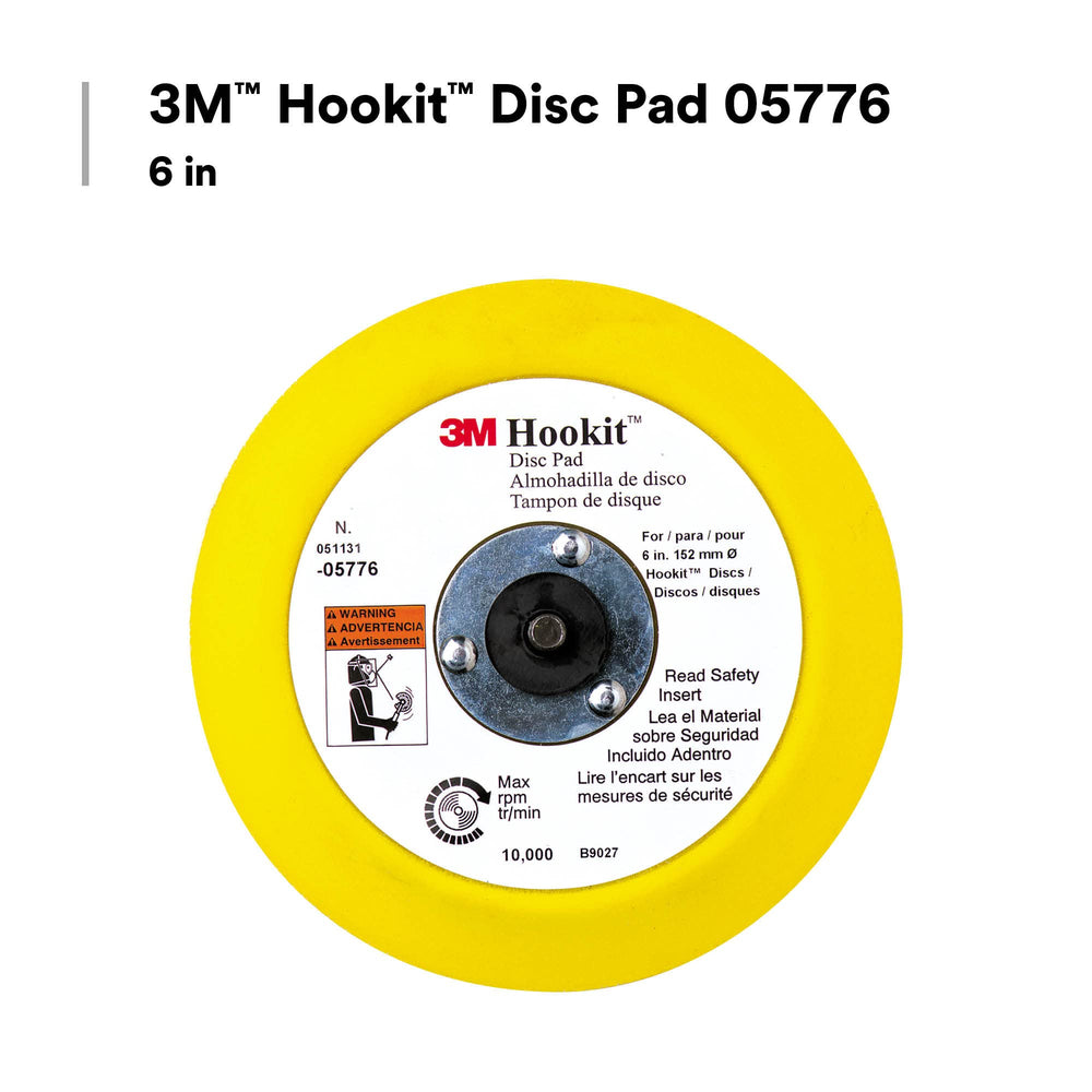 3M Hookit 05776 with 45-degree tapered edges for contoured surface sanding.