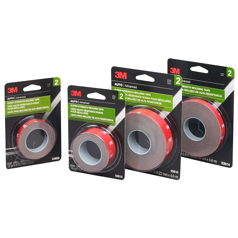 3M molding-tape conforms to edges and textured surfaces for secure fit