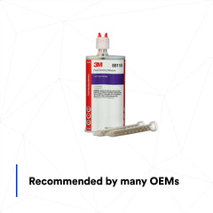 3M 08116 bond-line illustration shows controlled gap for durable adhesion
