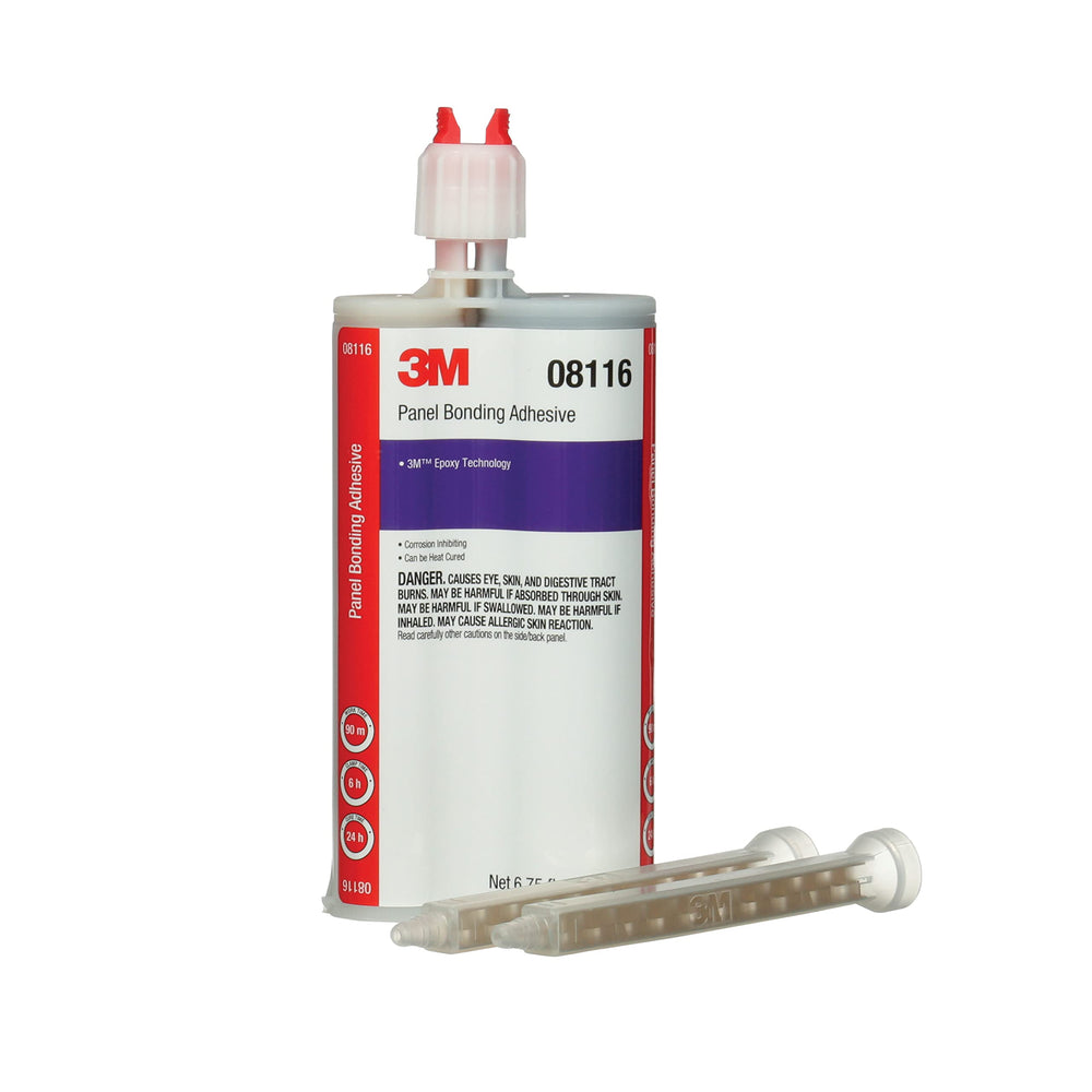 3M 08116 panel bonding adhesive cartridge in black for strong automotive panel bonds