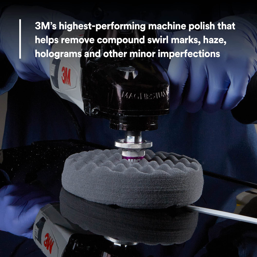 3M Perfect-It EX removes haze and holograms for smoother finish.