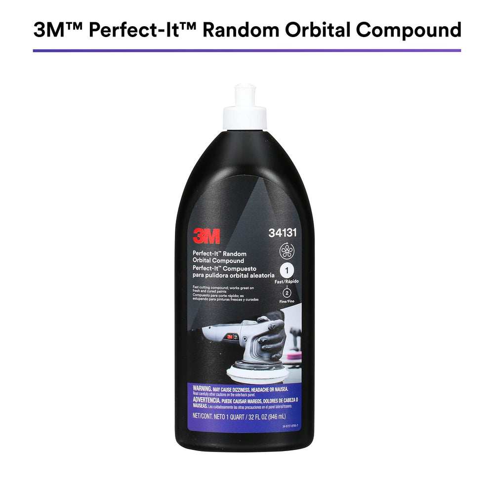 3M Perfect-It compound being poured onto a polishing pad