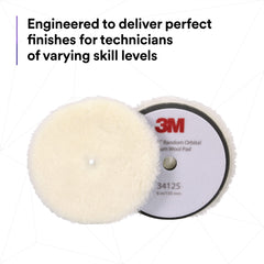 3M Perfect-It wool pad on a painted panel for a smooth, even finish