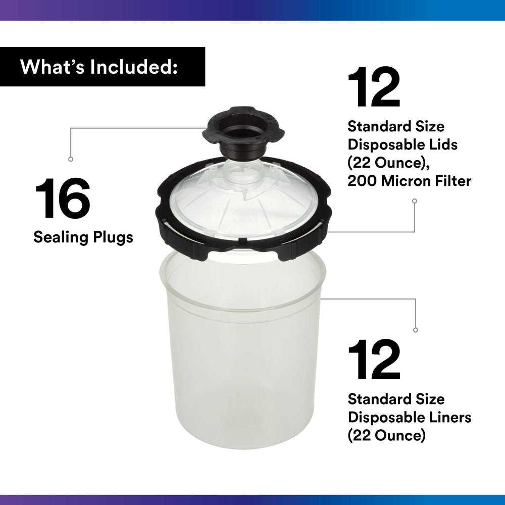 3M PPS 2.0 200-micron filter in lid improves filtration during spraying