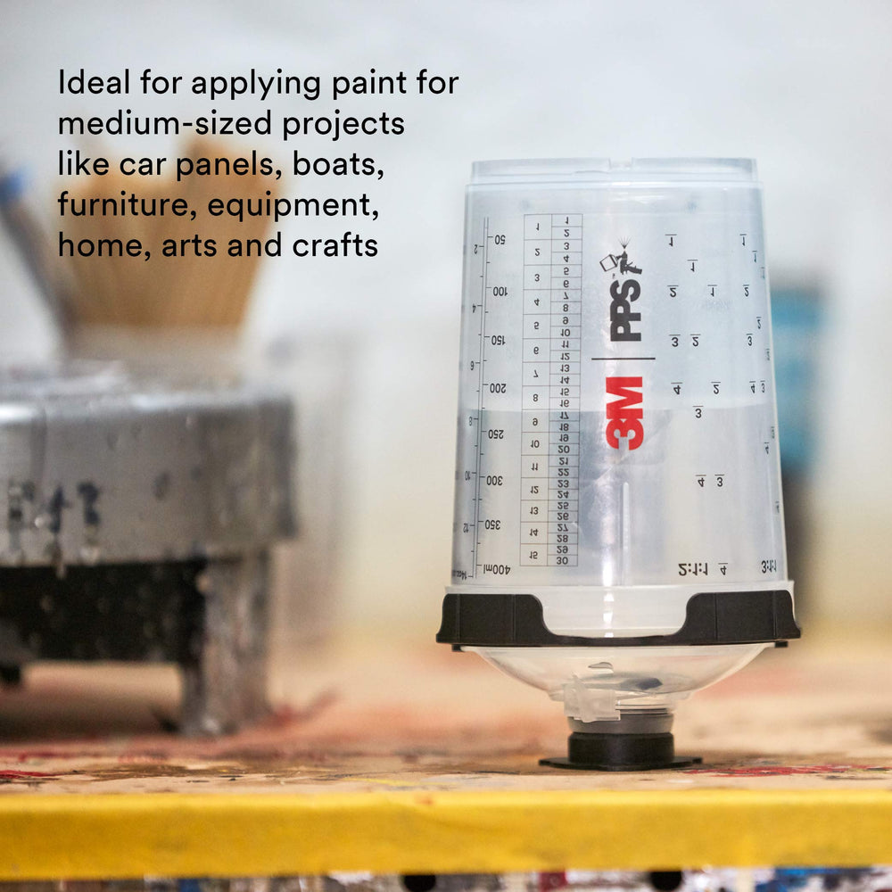3M PPS 2.0 200-micron filter traps particulates in solvent-based coatings.
