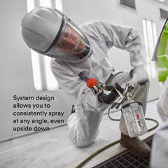 3M PPS 2.0 200-micron filter captures particulates during spraying