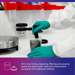 3M PPS 6-ounce mini cup ready for precise, controlled applications.