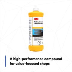 3M 05973 rubbing compound helps achieve a professional look after polishing.