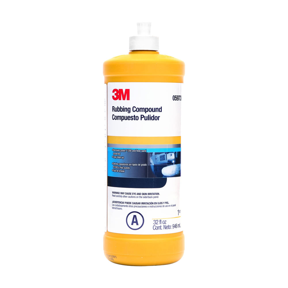3M 05973 rubbing compound liquid bottle for quick paint correction.