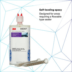 3M 08307 epoxy mixing and application in progress for quick sealing