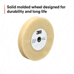 3M Stripe Off Wheel shown with 4-inch diameter for small removals