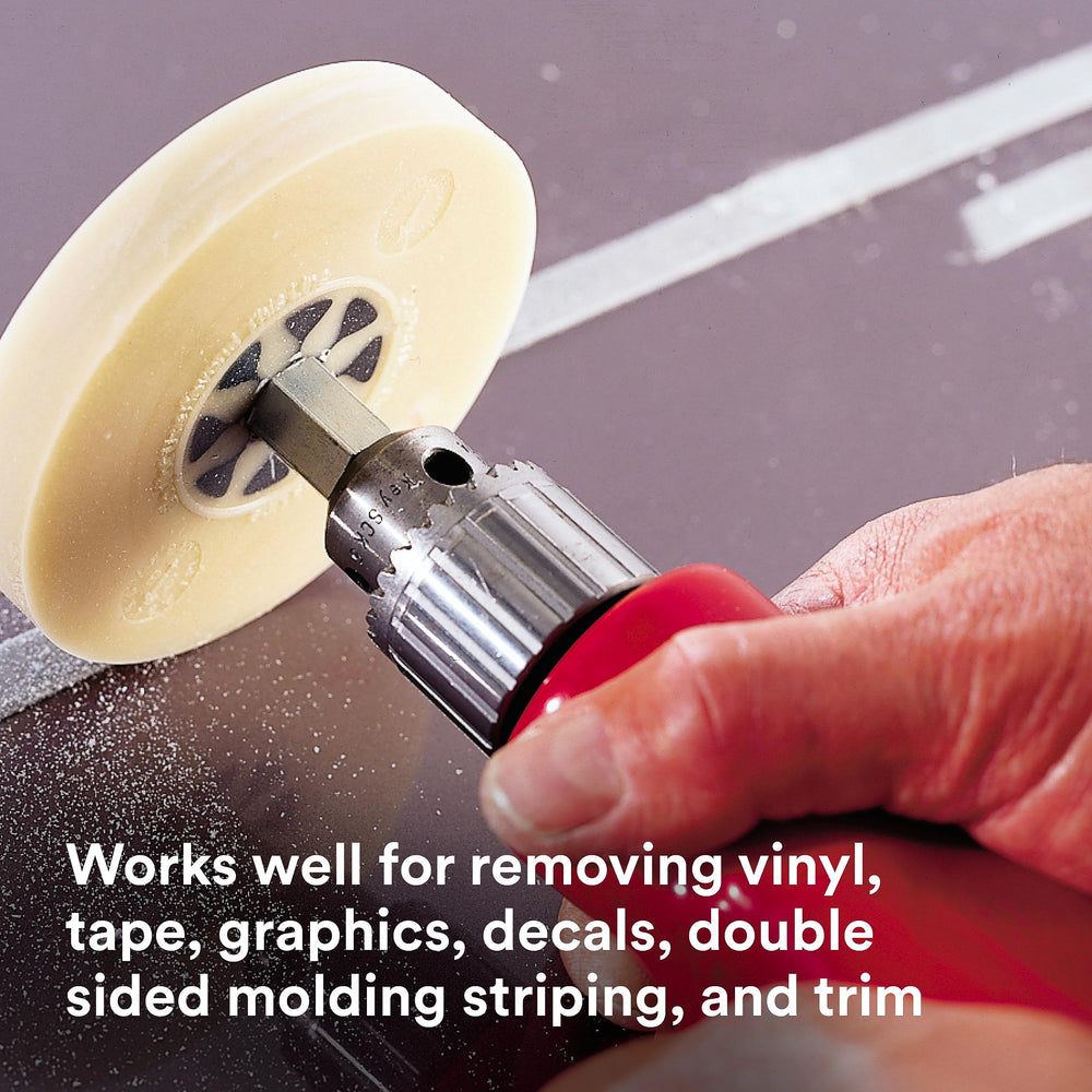 3M Stripe Off Wheel small-area detailing in tight spots