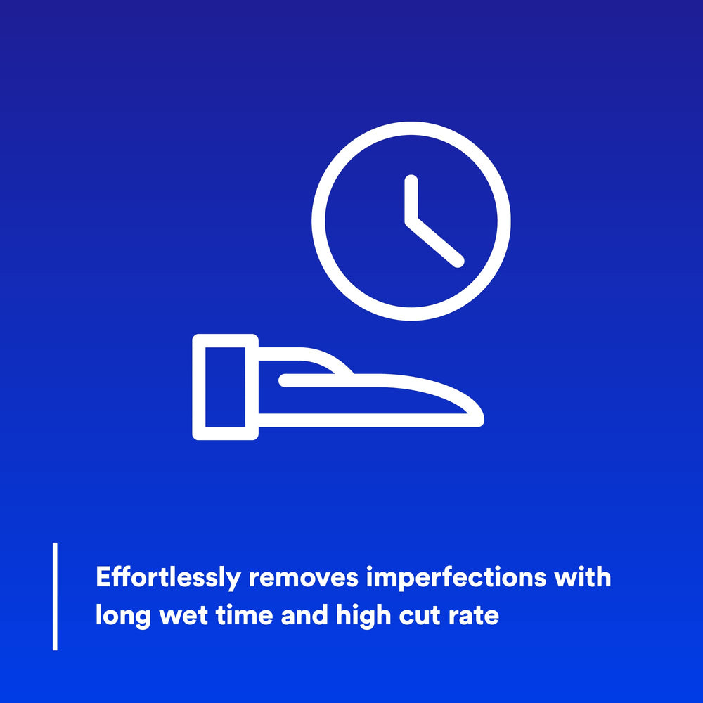 Easy application with minimal mess for efficient buffing sessions
