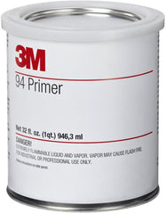 3M Tape Primer 94 can in light yellow boosts adhesion on multiple substrates.