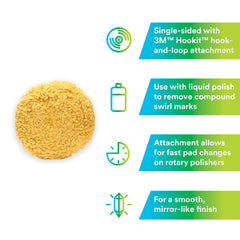 3M Wool Polishing Pad 05713 for RV exteriors helps achieve a mirror-like surface.