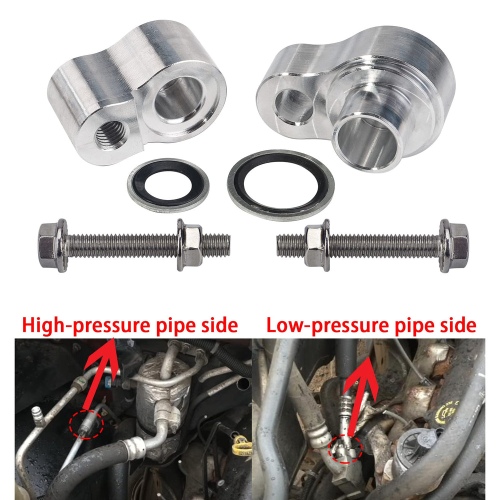3mirrors ac block off kit hnbr washers close-up sealing