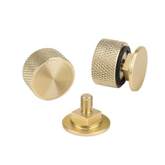 3mirrors knurled surface for easy twist-in installation