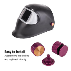 3mirrors welding hood fasteners red lightweight 10g each improve comfort