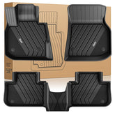 3W BMW X3 edge-to-edge floor mats protect interiors from spills.