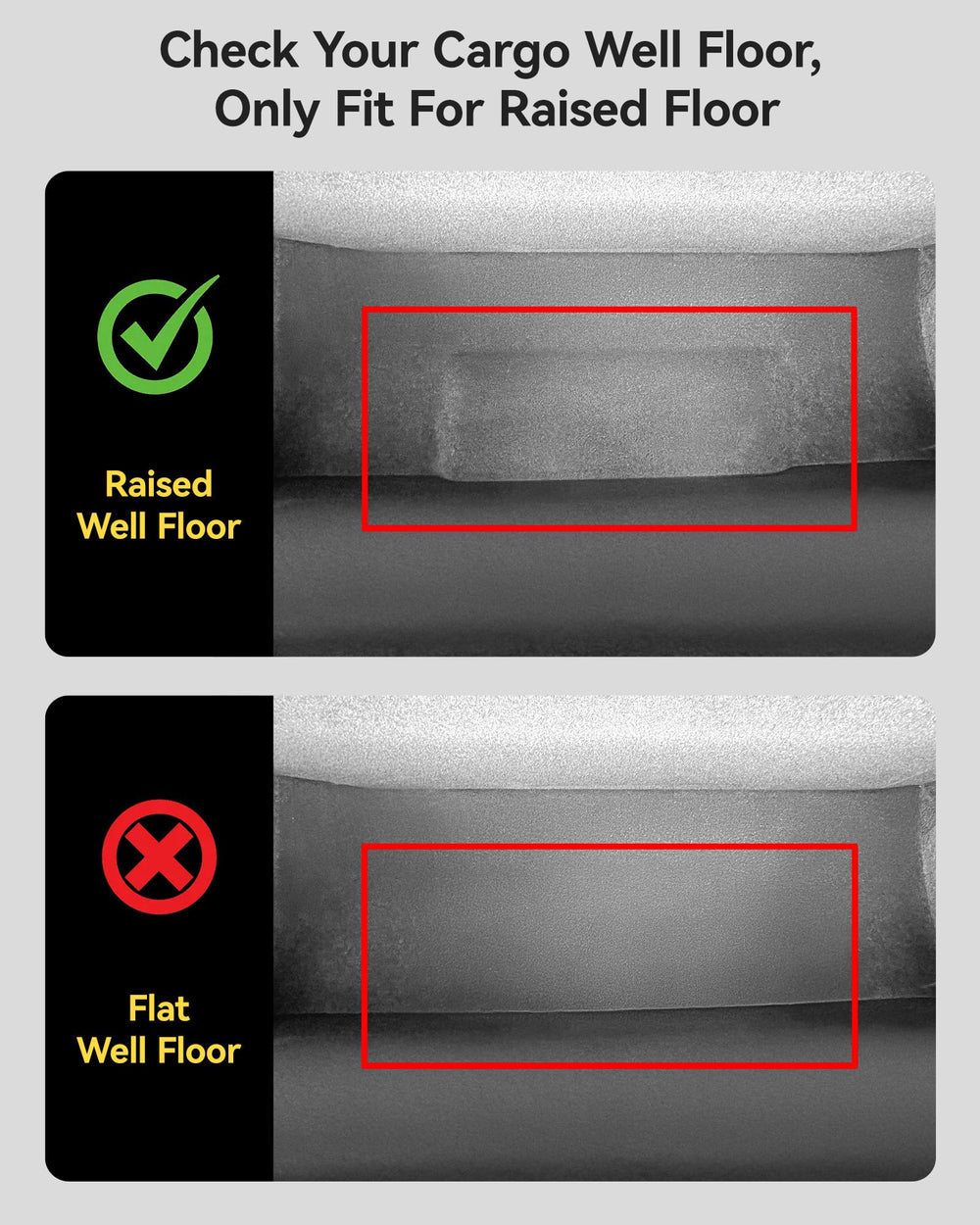 3W cargo liner Model X injection-molded texture delivers deep grooves