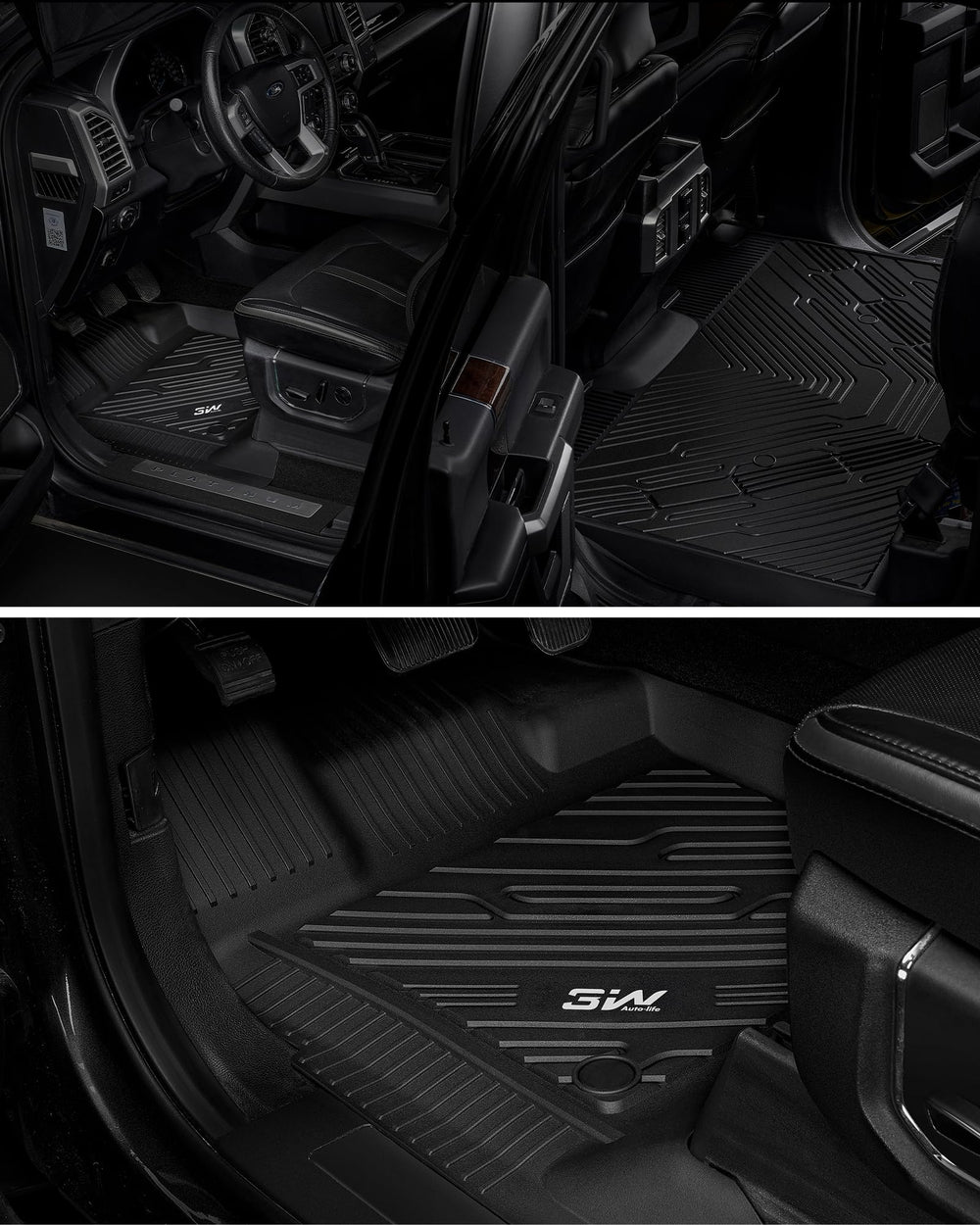 3W easy-install floor mats for quick setup and removal.