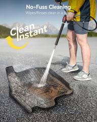 3W all-weather floor mats with anti-slip surface in action