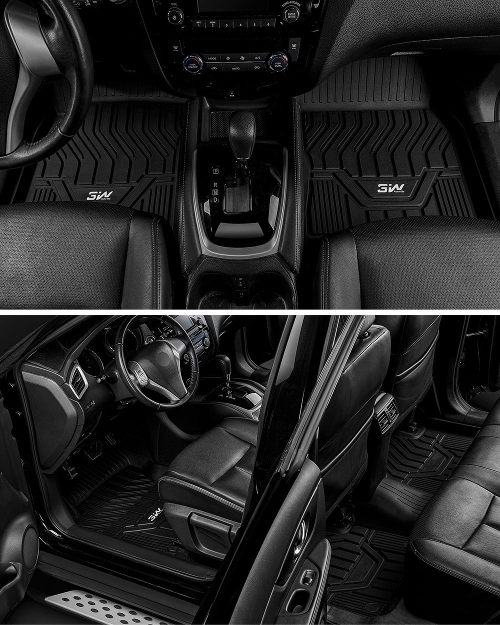 3W Rogue passenger-side floor mat with tailored protection