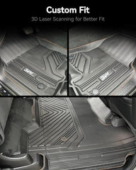 3W floor mats Ram 1500 cabin protection for everyday use and spills.