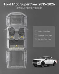 3W folding under-seat storage box included for organized space.