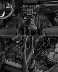 3W quick-installation floor mats for Jeep Wrangler JL
