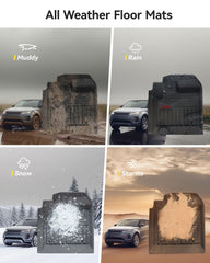3W Land Rover Evoque raised-edge floor mats to contain spills and dirt