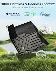 3W Lexus NX floor mats anti-slip surface for stable positioning
