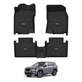 3W Nissan Rogue floor mats with edge-to-edge fit protect your cabin.