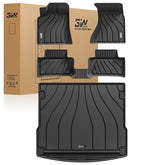 3W Porsche Macan floor mats full set with raised edge for full cabin protection.