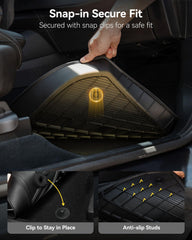 3W raised edge Cayenne mats catch spills and debris