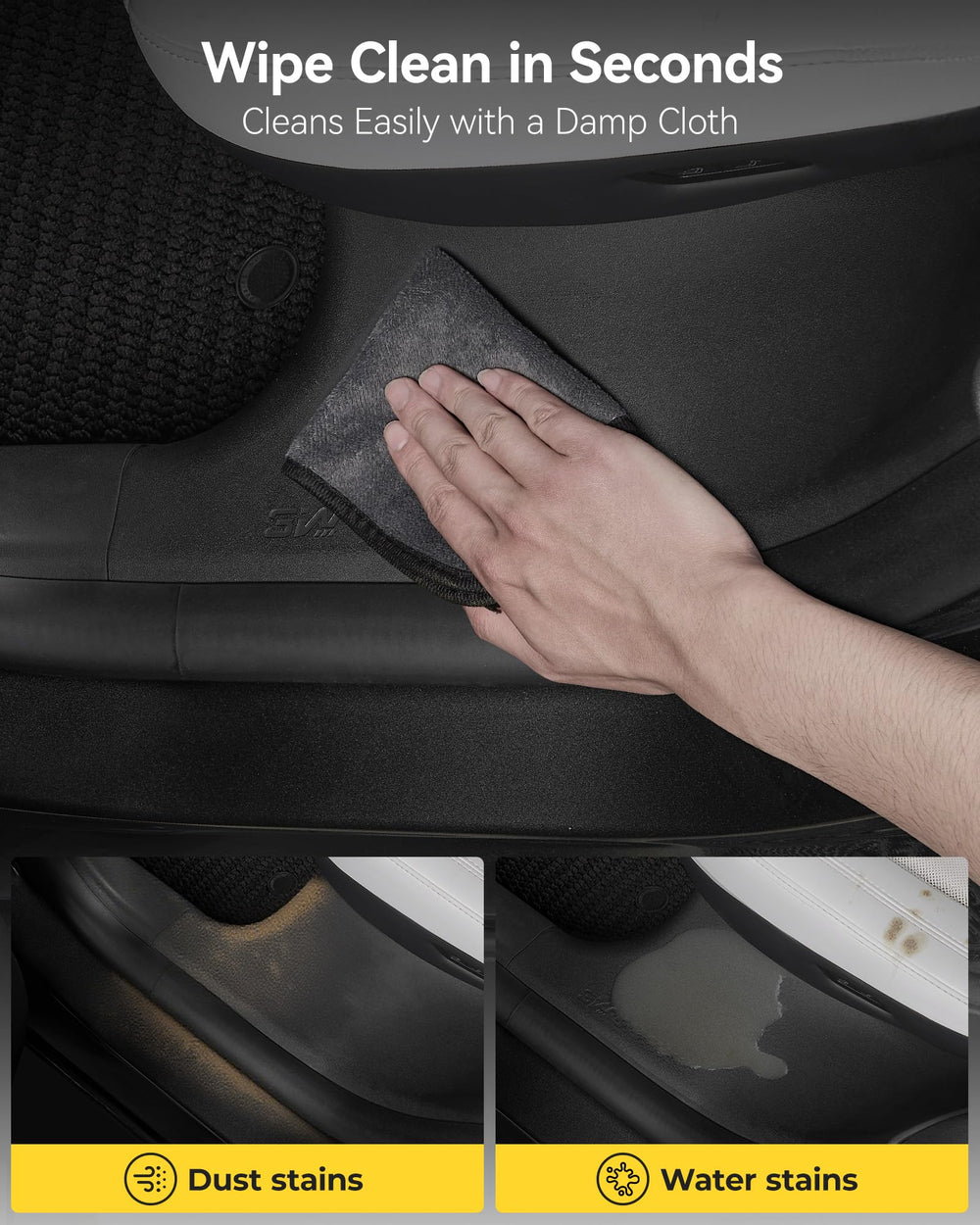 3W Tesla Model Y Juniper anti-dust cover helps keep mats clean.