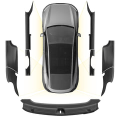 3W Tesla Model Y Juniper front door sill protector guards entry against scuffs.