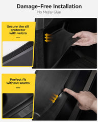3W Tesla Model Y Juniper installation with Velcro ensures a secure fit.
