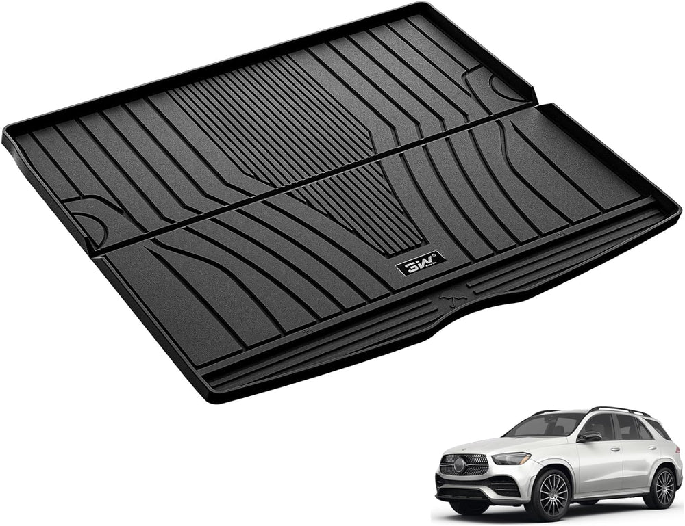 3W trunk mat for Mercedes GLE 2020-2026 with edge-to-edge protection.