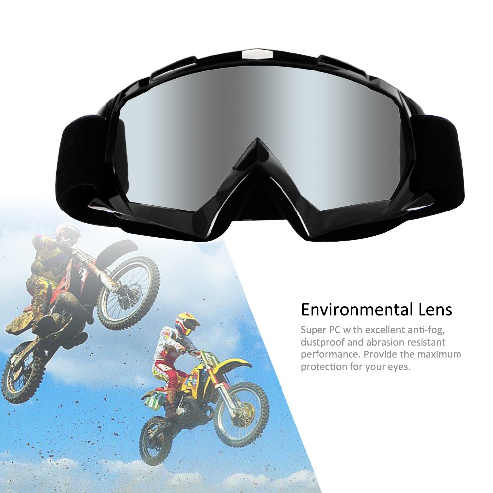 4-FQ over-glasses-friendly goggles improving visibility for riders