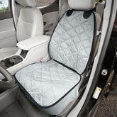 4Knines front seat dog cover grey waterproof protects the seat from dirt and fur