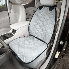 4Knines front seat dog cover grey waterproof protects the seat from dirt and fur