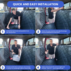 4Knines non-slip backing keeps the hammock in place during travel