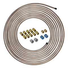 4LIFETIMELINES true CuNi brake line coil 25ft, rust-proof durability.