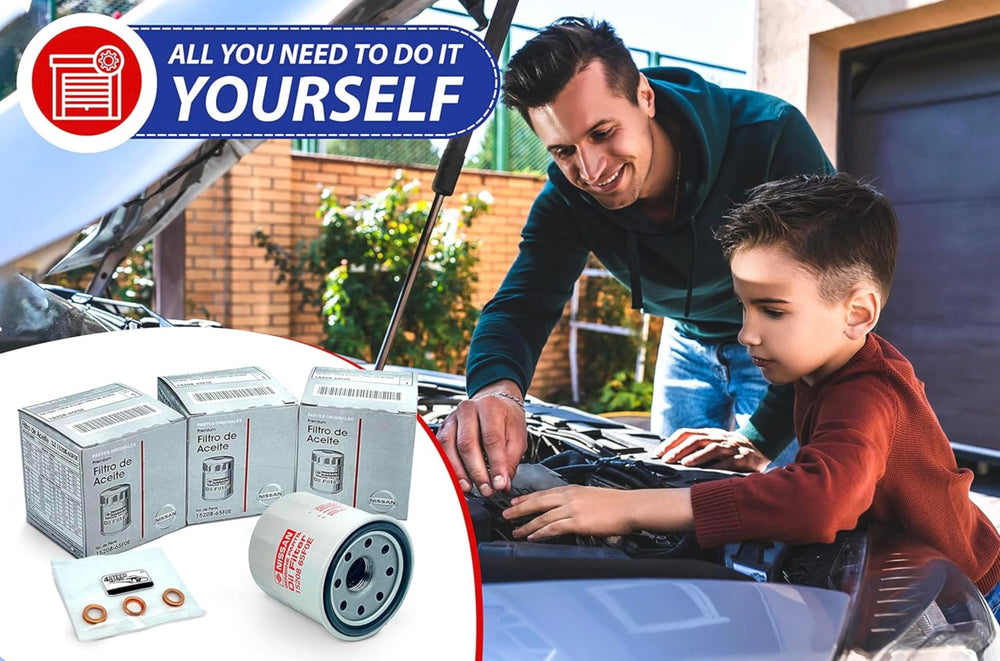 4STEED MOTORS oil filter installation in a car engine bay