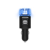 4WDKING car air purifier ionizer front view in black finish enhances cabin air quality.