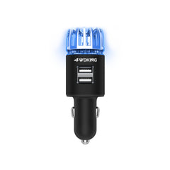 4WDKING car air purifier ionizer front view in black finish enhances cabin air quality.