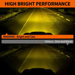 4WDKING aluminum housing with heat sink maintains brightness and longevity