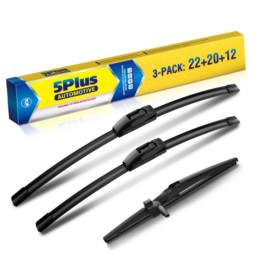 5 PLUS 22-20-12 wiper blades package for Toyota 4Runner provides a clear view in rain
