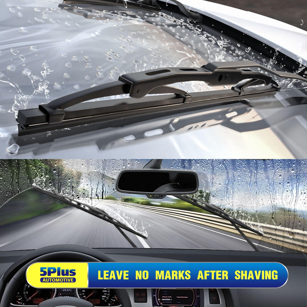 5 PLUS 22-inch wiper blades all-natural rubber strip withstand extreme temperatures